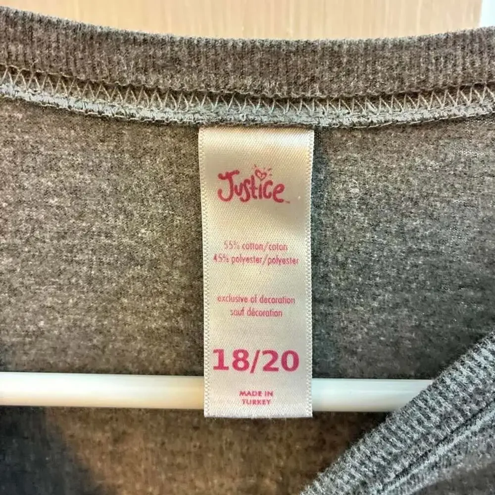 Justice kids gray